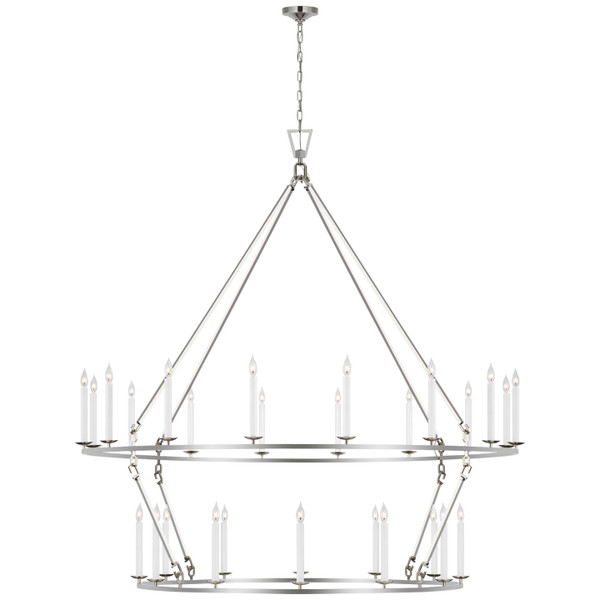 Visual Comfort Signature - CHC 5278PN - LED Chandelier - Darlana Ring - Polished Nickel