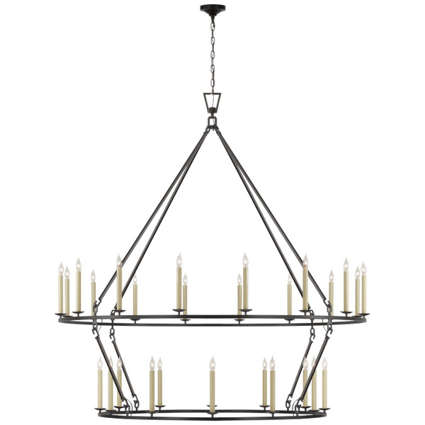 Visual Comfort Signature - CHC 5278AI - LED Chandelier - Darlana Ring - Aged Iron