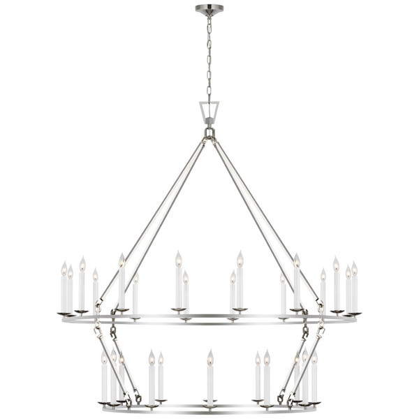 Visual Comfort Signature - CHC 5277PN - LED Chandelier - Darlana Ring - Polished Nickel