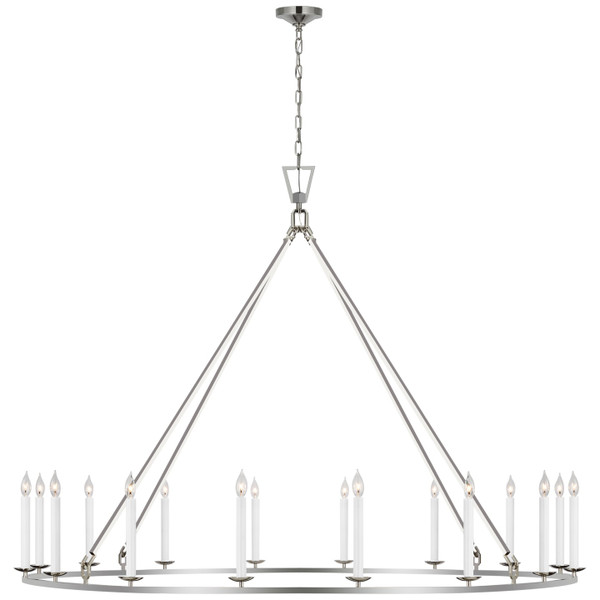 Visual Comfort Signature - CHC 5276PN - LED Chandelier - Darlana Ring - Polished Nickel