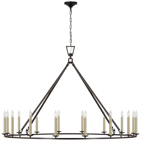 Visual Comfort Signature - CHC 5275AI - LED Chandelier - Darlana Ring - Aged Iron