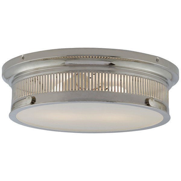 Visual Comfort Signature - CHC 4392PN-WG - Two Light Flush Mount - Alderly - Polished Nickel