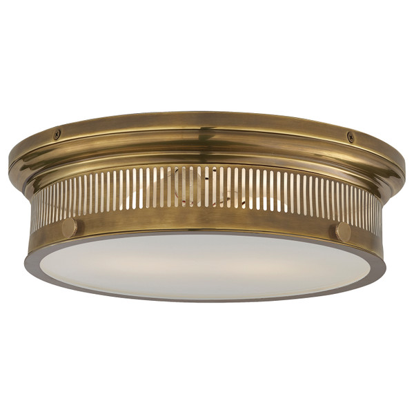 Visual Comfort Signature - CHC 4392AB-WG - Two Light Flush Mount - Alderly - Antique-Burnished Brass
