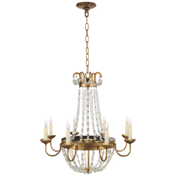 Visual Comfort Signature - CHC 1426GI-SG - Eight Light Chandelier - Paris Flea Market - Gilded Iron