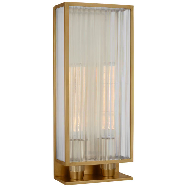 Visual Comfort Signature - BBL 2188SB-CRB - LED Outdoor Wall Sconce - York - Soft Brass
