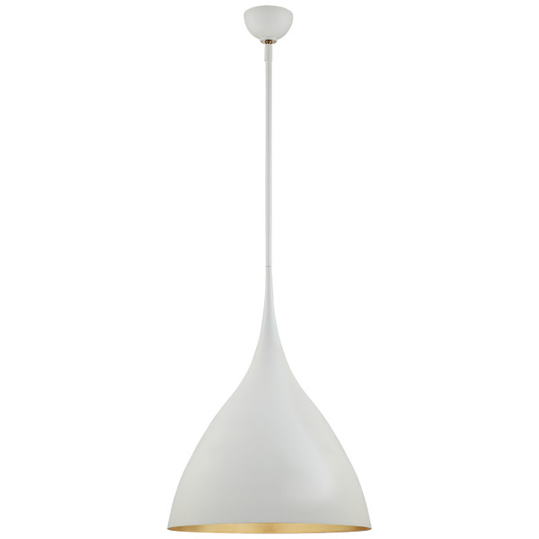 Visual Comfort Signature - ARN 5351PW - One Light Pendant - Agnes - Plaster White