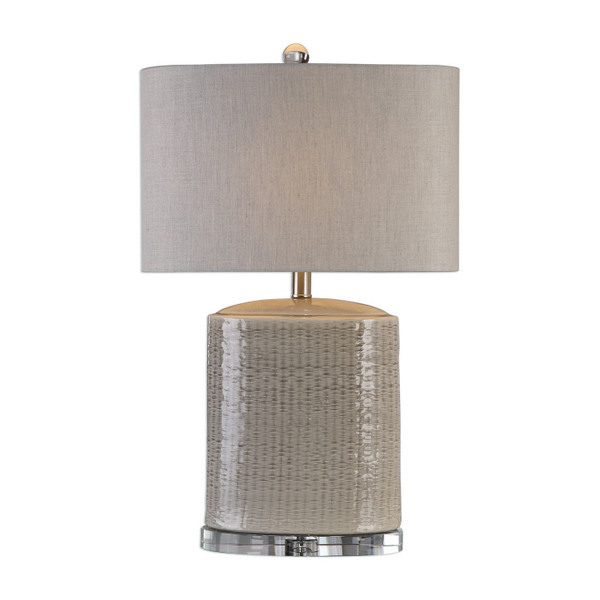Uttermost - 27231-1 - One Light Table Lamp - Modica - Brushed Nickel