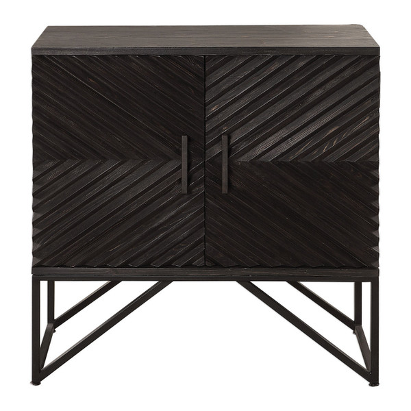 Uttermost - 24840 - Cabinet - Zadie - Black Steel