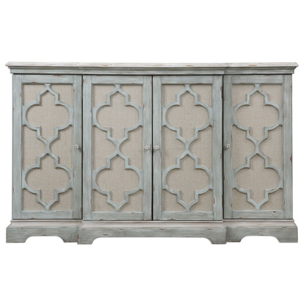 Uttermost - 24520 - Cabinet - Sophie - Grey w/Ivory
