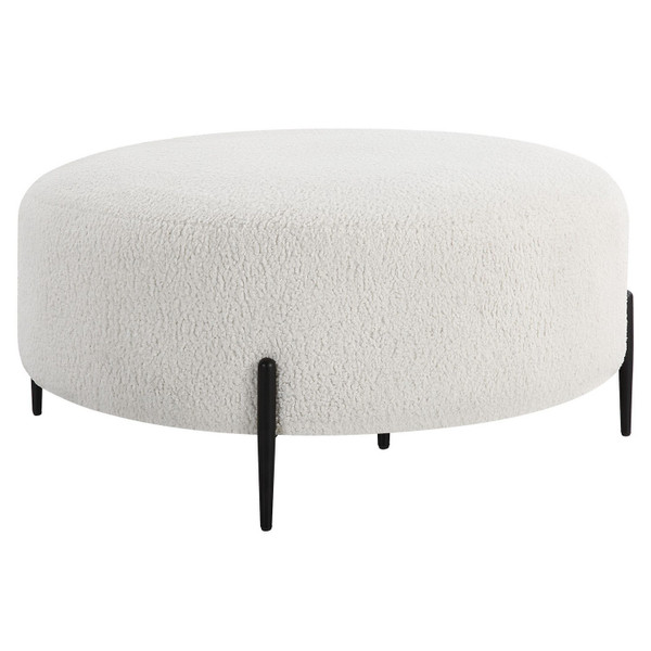Uttermost - 23778 - Ottoman - Arles - Satin Black