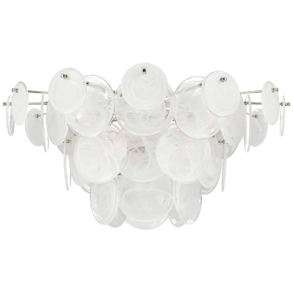 Visual Comfort Signature - ARN 4453PN-WSG - LED Flush Mount - Loire - Polished Nickel
