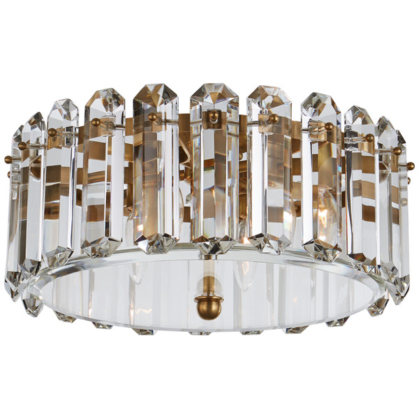 Visual Comfort Signature - ARN 4125HAB - Four Light Flush Mount - Bonnington - Hand-Rubbed Antique Brass
