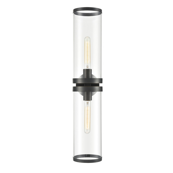 Alora - WV311602UBCG - Two Light Bathroom Fixture - Revolve Ii - Clear Glass/Urban Bronze