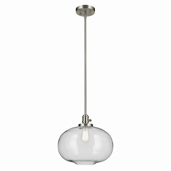 Kichler - 43911NI - One Light Pendant - Avery - Brushed Nickel