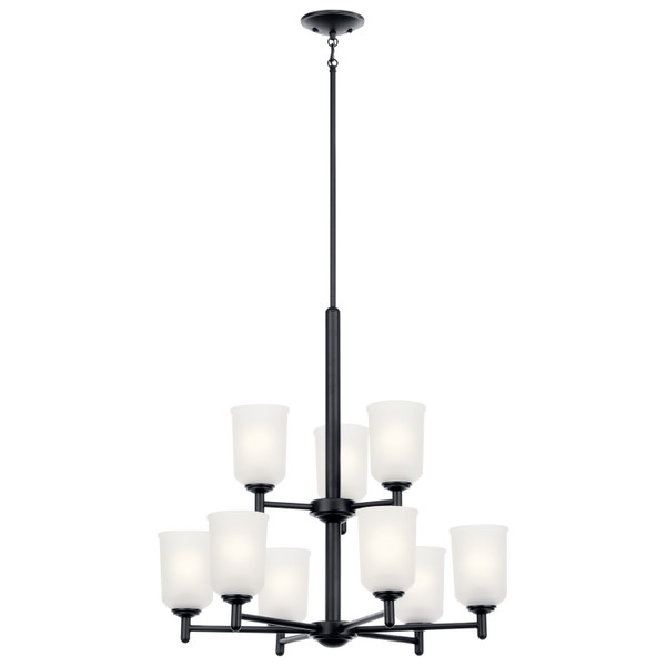 Kichler - 43672BK - Nine Light Chandelier - Shailene - Black