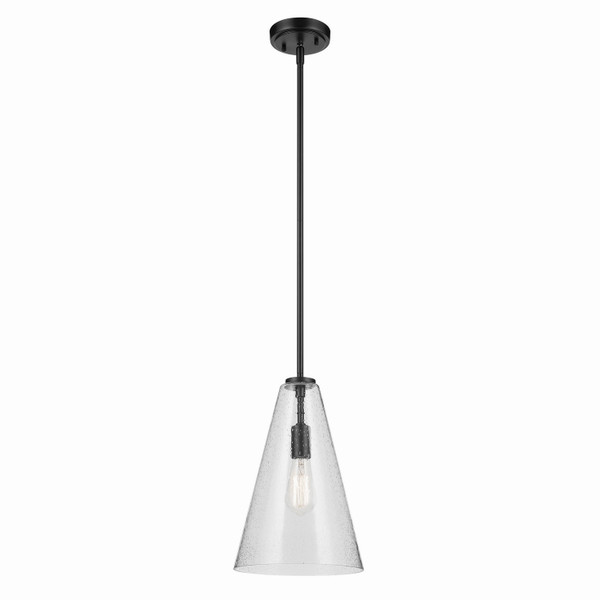 Kichler - 42199BKCS - One Light Pendant - Everly - Black