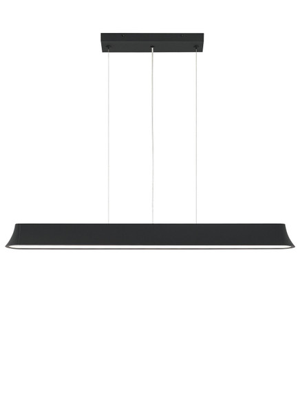 Visual Comfort Modern - 700LSZHN49B-LED - LED Linear Suspension - Zhane - Black Rubberized