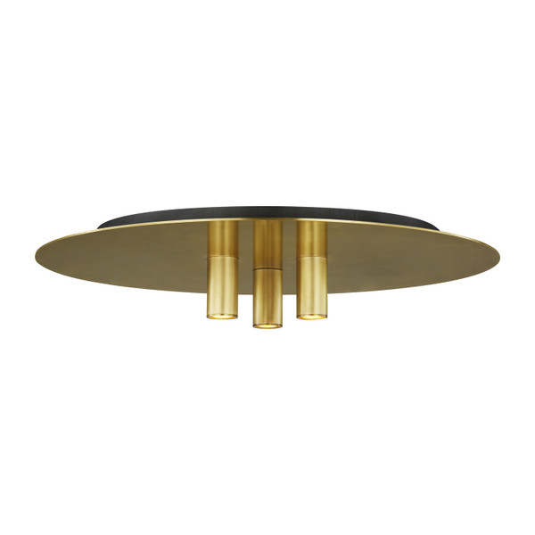 Visual Comfort Modern - 700FMPNT16NB-LED930-277 - LED Flush Mount - Ponte - Natural Brass