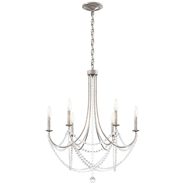 Schonbek - RJ1006N-48O - Six Light Chandelier - Verdana - Antique Silver