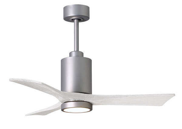 Matthews Fan Company - PA3-BN-MWH-42 - 42Ceiling Fan - Patricia - Brushed Nickel