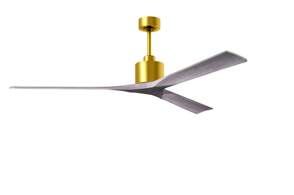 Matthews Fan Company - NKXL-BRBR-BW-72 - 72Ceiling Fan - Nan XL - Brushed Brass