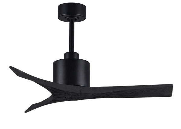 Matthews Fan Company - MW-BK-BK-42 - 42Ceiling Fan - Mollywood - Matte Black
