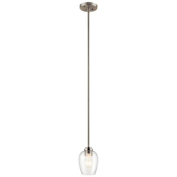Kichler - 44380NICS - One Light Mini Pendant - Valserrano - Brushed Nickel