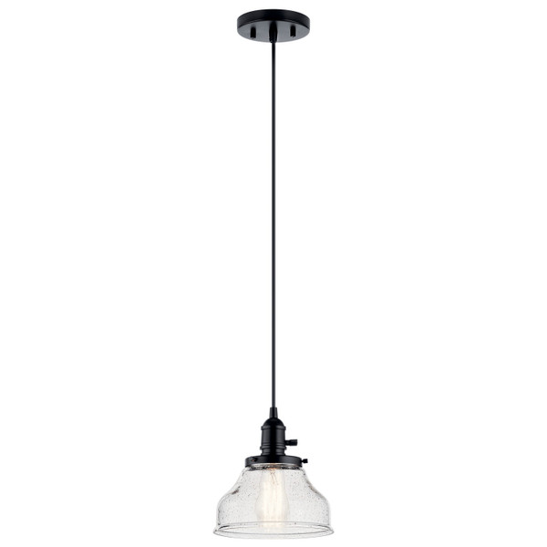 Kichler - 43850BK - One Light Mini Pendant - Avery - Black