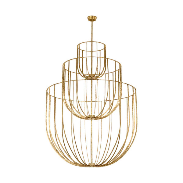 Visual Comfort Modern - SLCH32927PAB - LED Chandelier - Sanchi - Polished Antique Brass