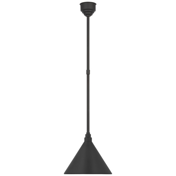 Visual Comfort Signature - TOB 5819MBK-MBK - LED Pendant - Academy Barn Light - Matte Black