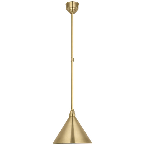 Visual Comfort Signature - TOB 5819HAB-HAB - LED Pendant - Academy Barn Light - Hand-Rubbed Antique Brass