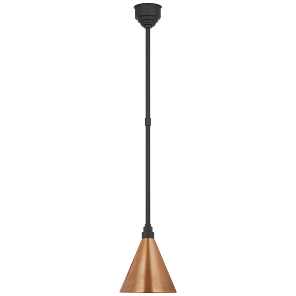 Visual Comfort Signature - TOB 5818MBK-SC - LED Pendant - Academy Barn Light - Matte Black