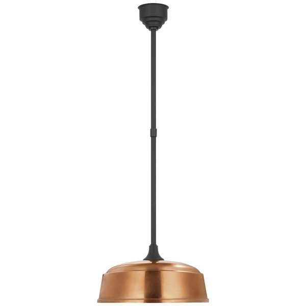 Visual Comfort Signature - TOB 5812MBK-SC - LED Pendant - Academy Barn Light - Matte Black