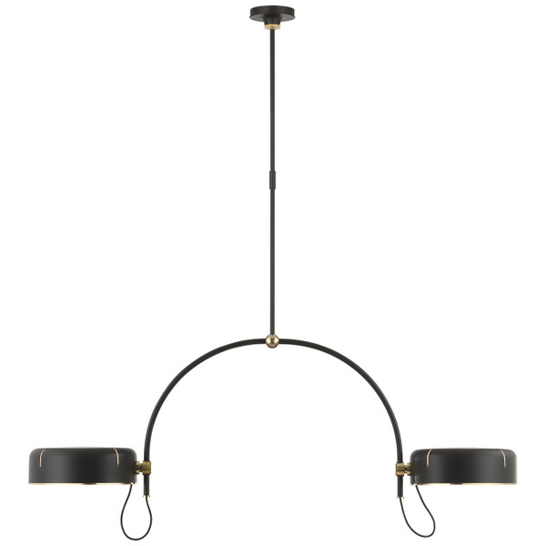 Visual Comfort Signature - TOB 5130MI/HAB-MI - LED Pendant - Oso - Modern Iron and Hand-Rubbed Antique Brass