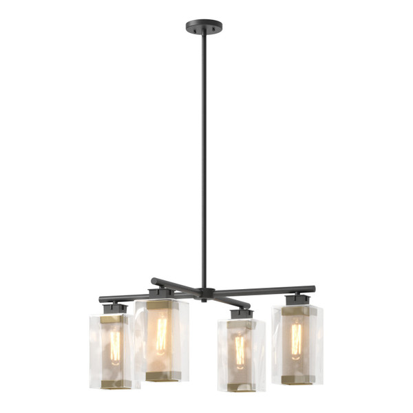 Hubbardton Forge - 364213-SKT-MULT-80-70-ZM0093 - Four Light Outdoor Pendant - Polaris - Coastal Black