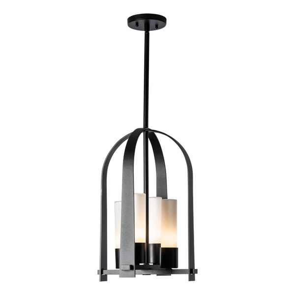 Hubbardton Forge - 364030-SKT-MULT-80-GG0392 - Four Light Outdoor Lantern - Triomphe - Coastal Black