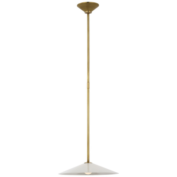 Visual Comfort Signature - AL 5030HAB-WG - LED Pendant - Ponce - Hand-Rubbed Antique Brass