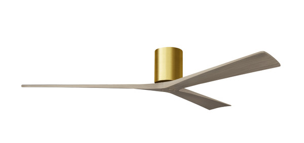 Matthews Fan Company - IR3H-BRBR-GA-72 - 72"Ceiling Fan - Irene-3H - Brushed Brass