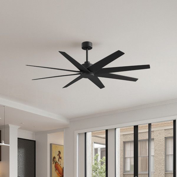 Matthews Fan Company - AN-BK-BK-64 - 64"Ceiling Fan - Ariella - Matte Black