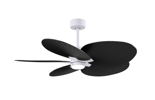 Matthews Fan Company - AKTPLK-MWH-BK - 48"Ceiling Fan - Alessandra TROPICAL - LK - Matte White