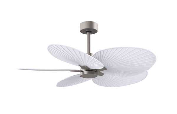 Matthews Fan Company - AKTP-BN-MWH - 48"Ceiling Fan - Alessandra TROPICAL - Brushed Nickel