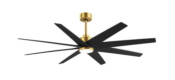 Matthews Fan Company - ANLK-BRBR-BK-64 - 64"Ceiling Fan - Ariella-LK - Brushed Brass