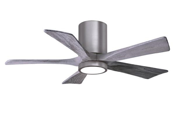 Matthews Fan Company - IR5HLK-BP-BW-42 - 42"Ceiling Fan - Irene-5HLK - Brushed Pewter