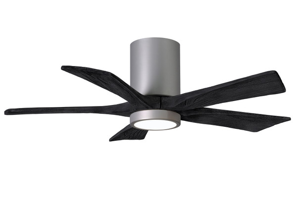 Matthews Fan Company - IR5HLK-BN-BK-42 - 42"Ceiling Fan - Irene-5HLK - Brushed Nickel