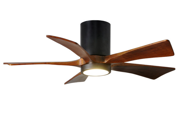 Matthews Fan Company - IR5HLK-BK-WA-42 - 42"Ceiling Fan - Irene-5HLK - Matte Black