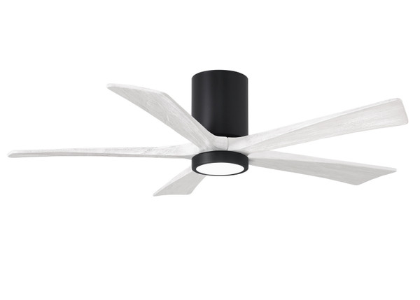 Matthews Fan Company - IR5HLK-BK-MWH-52 - 52"Ceiling Fan - Irene-5HLK - Matte Black
