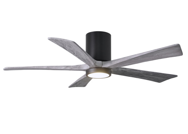 Matthews Fan Company - IR5HLK-BK-BW-52 - 52"Ceiling Fan - Irene-5HLK - Matte Black