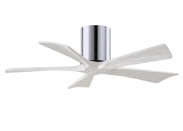 Matthews Fan Company - IR5H-CR-MWH-42 - 42"Ceiling Fan - Irene-5H - Polished Chrome