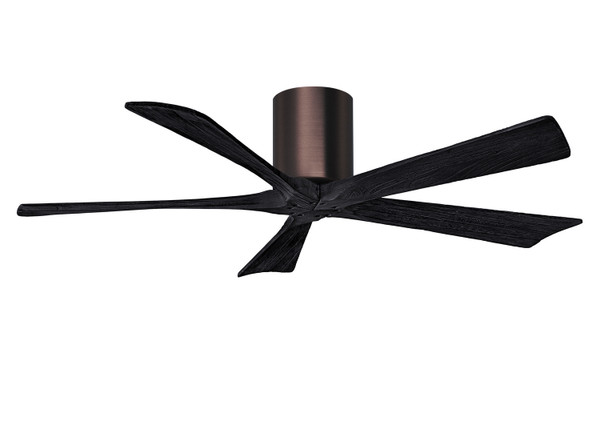 Matthews Fan Company - IR5H-BB-BK-52 - 52"Ceiling Fan - Irene-5H - Brushed Bronze