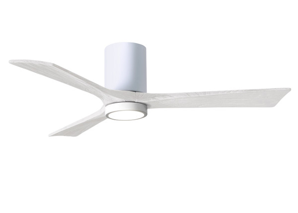 Matthews Fan Company - IR3HLK-WH-MWH-52 - 52"Ceiling Fan - Irene-3HLK - Gloss White